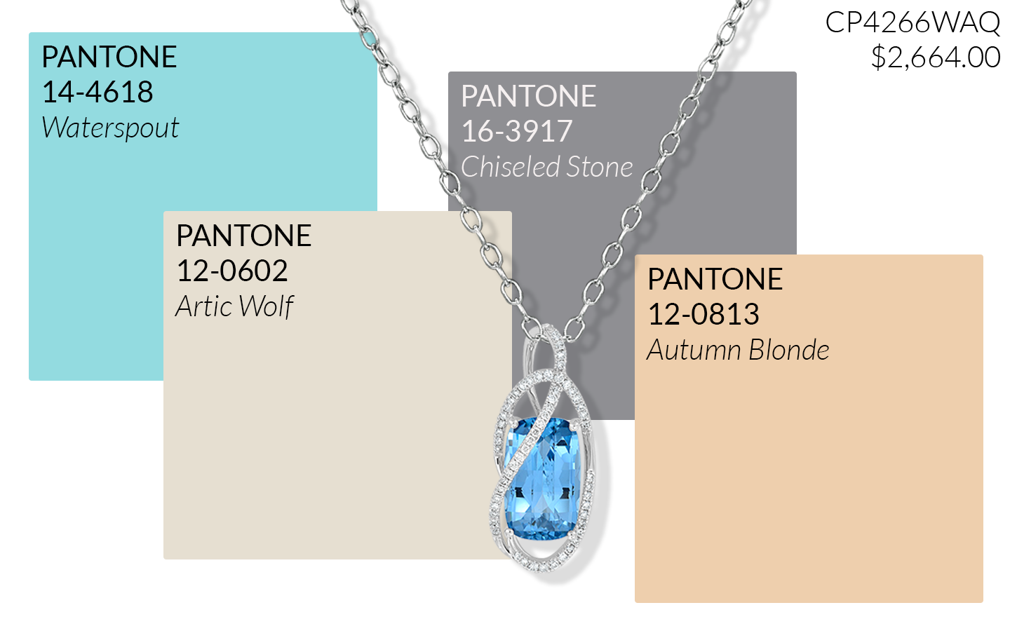 Aqua Blue Spinel Pendant: CP4266WAQ $2,664.00