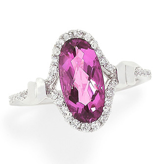 CR9799WPS lab grown pink sapphire ring