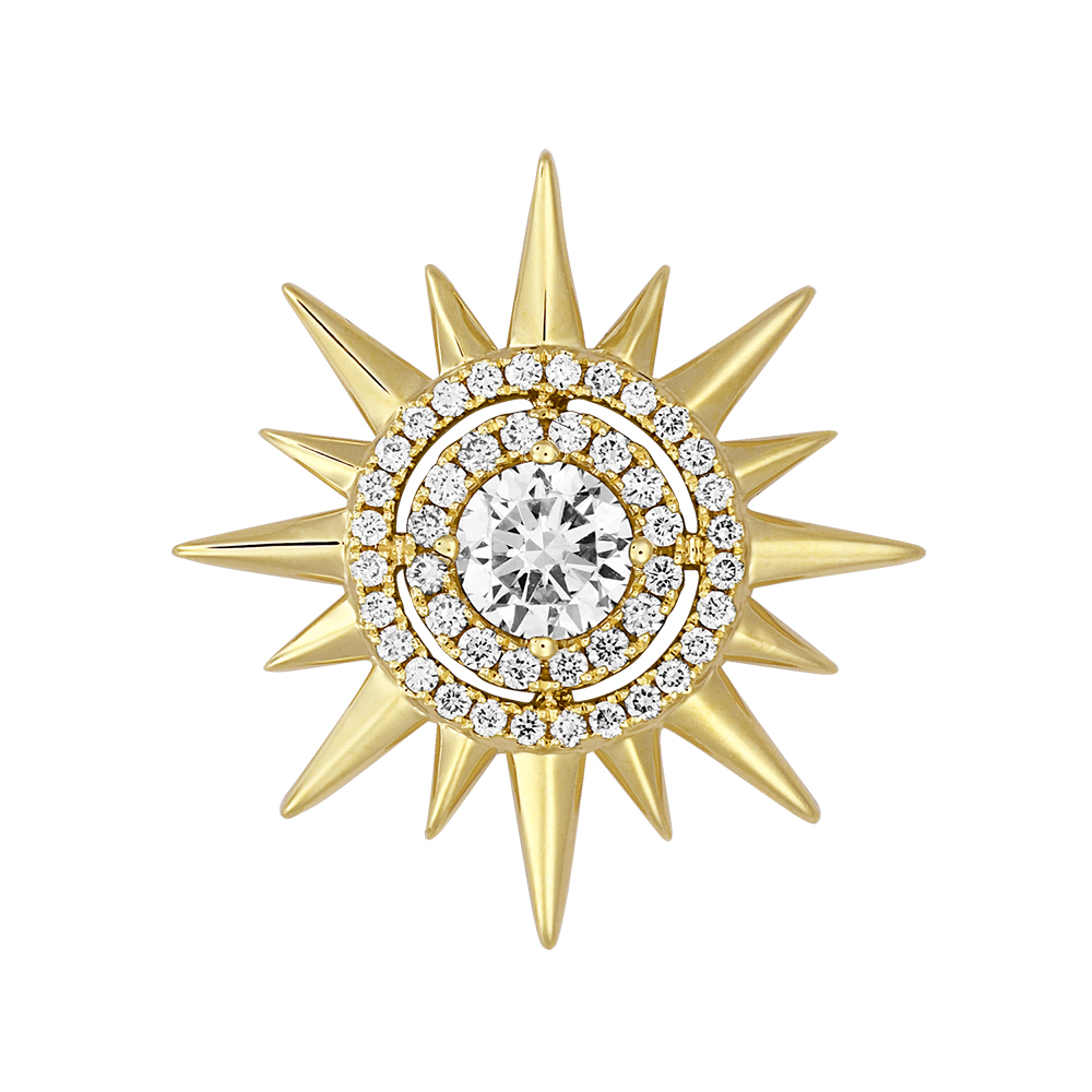 Chatham lab grown diamond star pendant